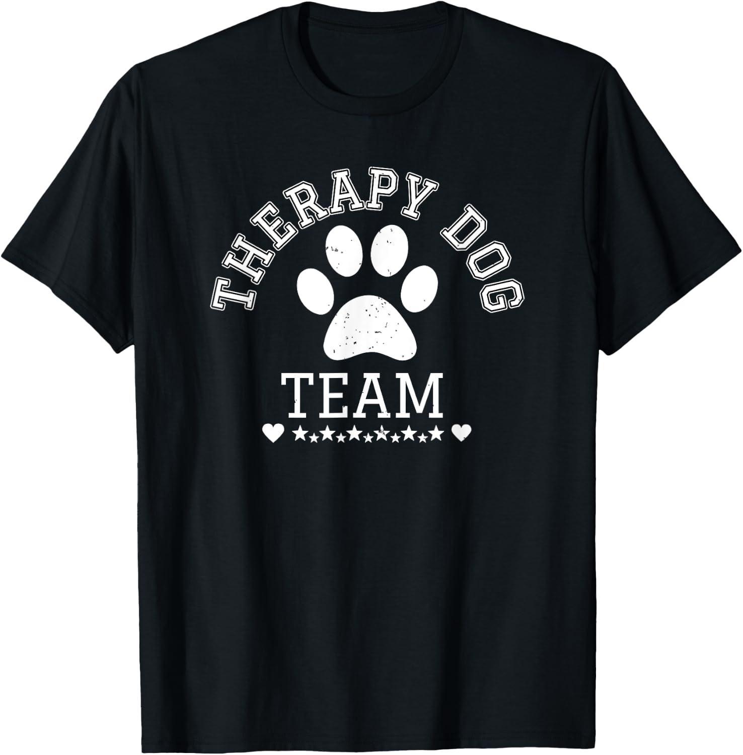 Therapy Dog Team Apparel For Team Visits To School & Library Women Girls Kids T-Shirt - T-Shirt | Black