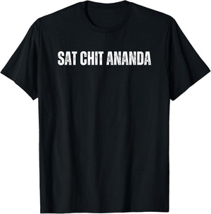 Sat Chit Ananda Mantra Meditation Yoga T-Shirt - T-Shirt | Black