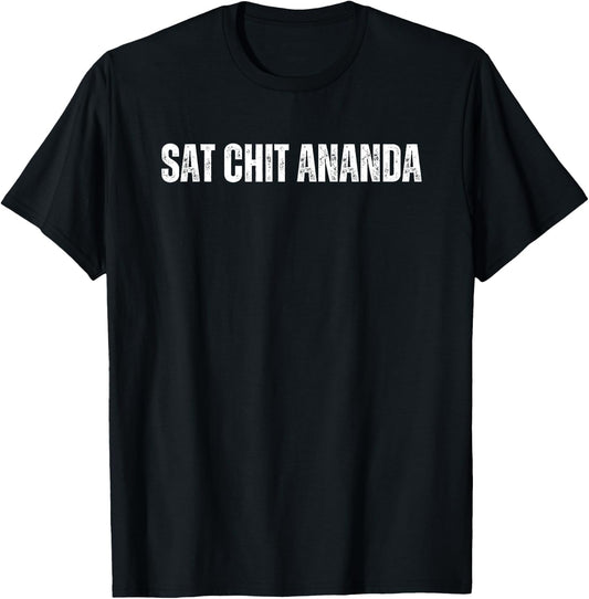 Sat Chit Ananda Mantra Meditation Yoga T-Shirt - T-Shirt | Black