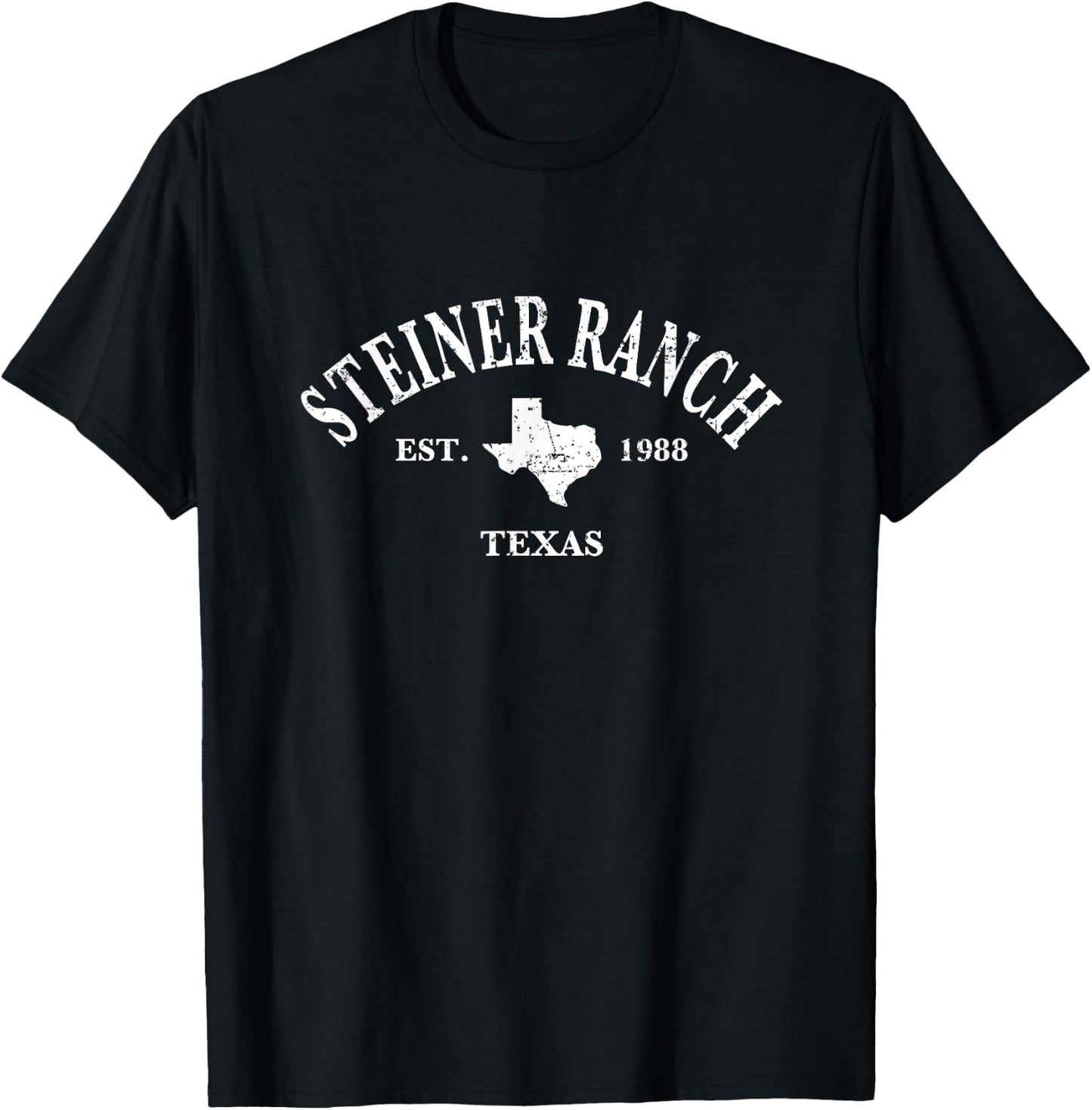 Steiner Ranch Austin Texas Est. 1988 T-Shirt - T-Shirt | Black