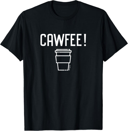 Cawfee New Yorker, New Jersey, Boston Coffee T-Shirt - T-Shirt | Black