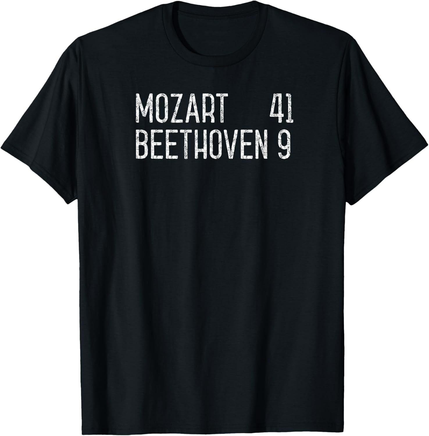 Mozart Beethoven Symphony Scoreboard funny classical music T-Shirt - T-Shirt | Black