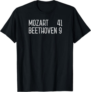 Mozart Beethoven Symphony Scoreboard funny classical music T-Shirt - T-Shirt | Black