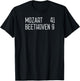 Mozart Beethoven Symphony Scoreboard funny classical music T-Shirt - T-Shirt | Black