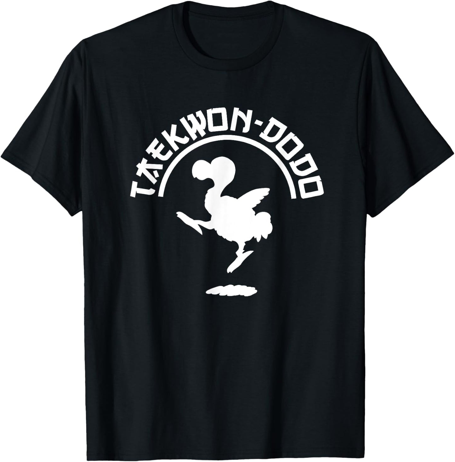 Funny Taekwondo + Dodo = Taekwon-dodo (Taekwon-do) T-Shirt - T-Shirt | Black