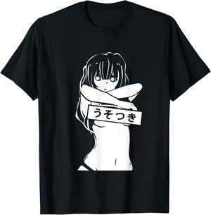 Kawaii Anime Manga Babe Sexy Cosplay gifts T-Shirt - T-Shirt | Black