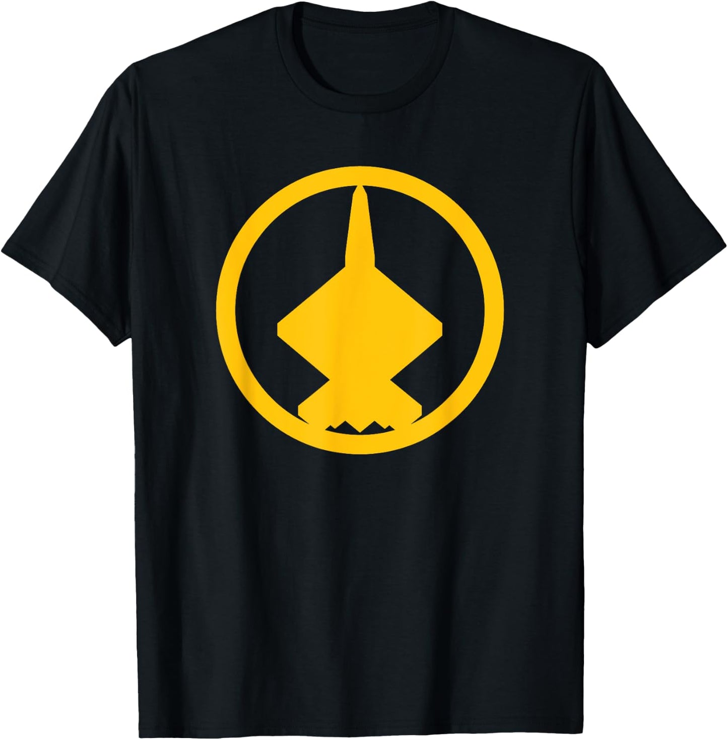 YF-23 (Yellow) Air Force Military Fighter Jet T-Shirt - T-Shirt | Black