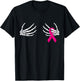 Skeleton Hands Breast Cancer Awareness Month Pink Ribbon T-Shirt - T-Shirt | Black