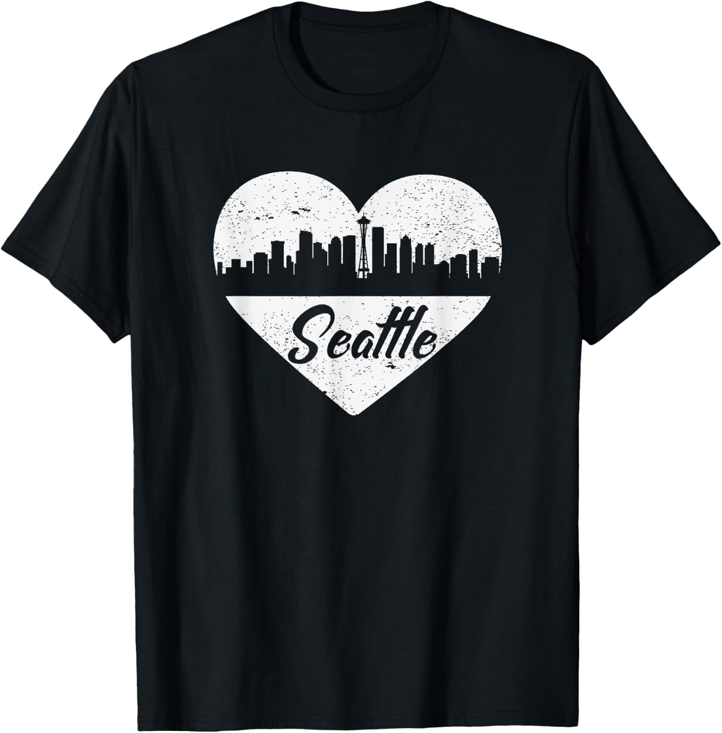 I Love Seattle - Seattle Shirt Gift Seattle Travel T-Shirt - T-Shirt | Black