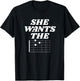 She Wants the D Funny Guitar Shirt T-Shirt - T-Shirt | Black
