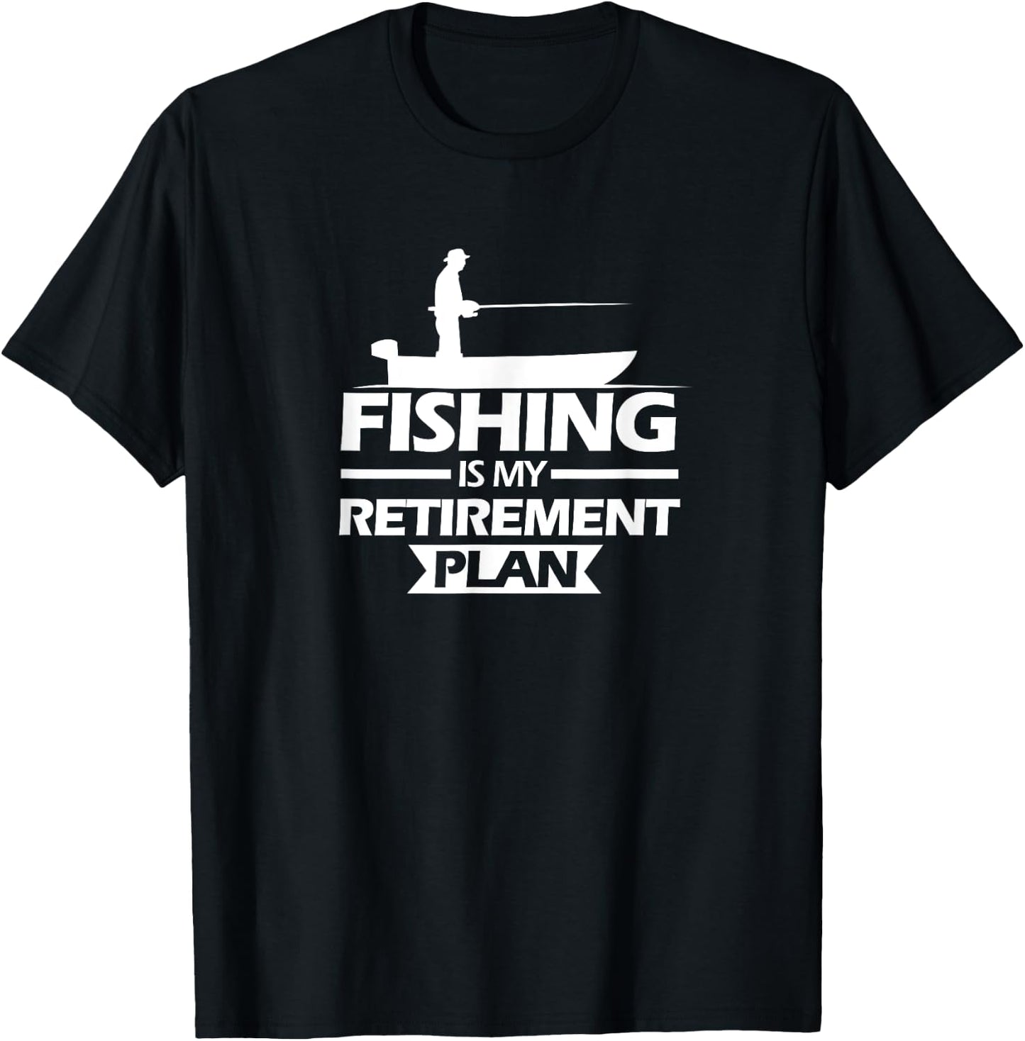 Fishing Retirement Plan Shirt Retired Fish Gifts Grandpa T-Shirt - T-Shirt | Black