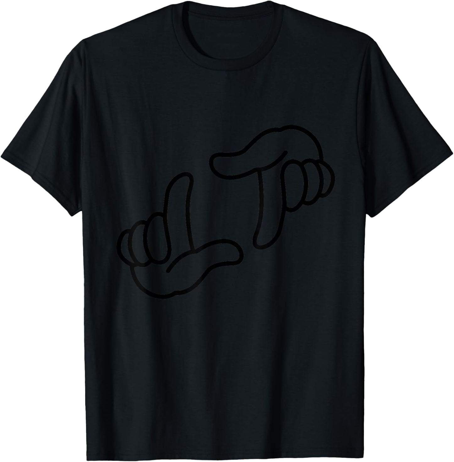 L7 Weenie Funny Loser Hands Vintage 90s T-Shirt - T-Shirt | Black