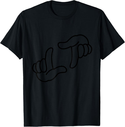 L7 Weenie Funny Loser Hands Vintage 90s T-Shirt - T-Shirt | Black