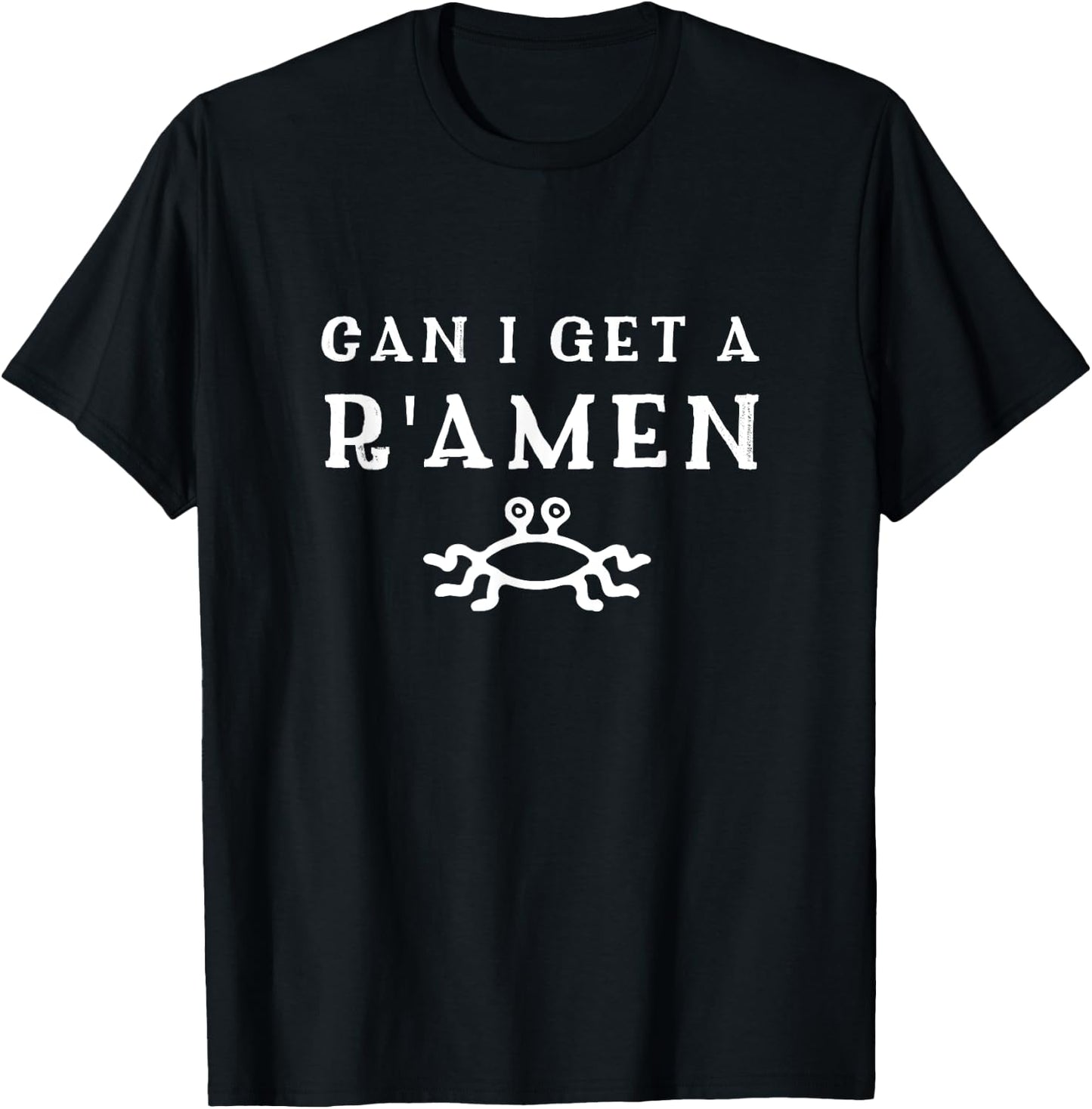 Church of the Flying Spaghetti Monster - Official - - Adult - Free Thinkers, Atheists, Pastafarians - Black - Small - Short Sleeve - - Funny FSM T-Shirt - T-Shirt | Black