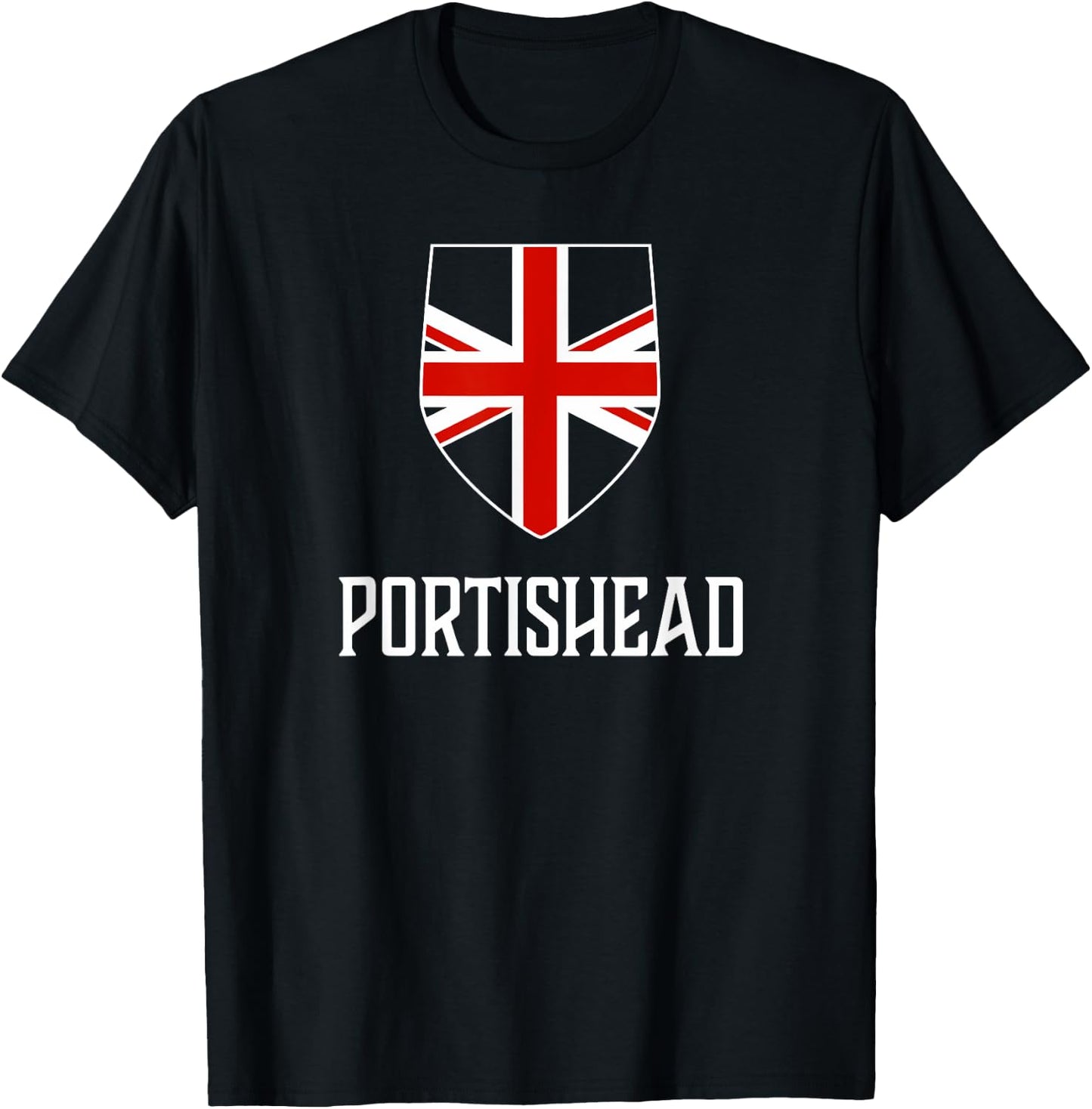 Portishead, England - British Union Jack UK T-Shirt - T-Shirt | Black