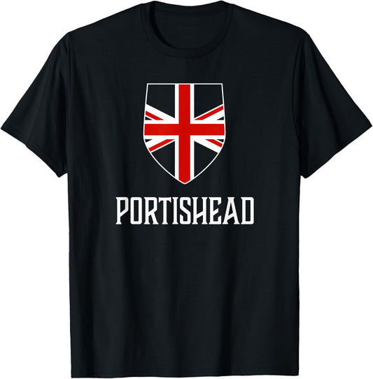 Portishead, England - British Union Jack UK T-Shirt - T-Shirt | Black