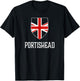 Portishead, England - British Union Jack UK T-Shirt - T-Shirt | Black