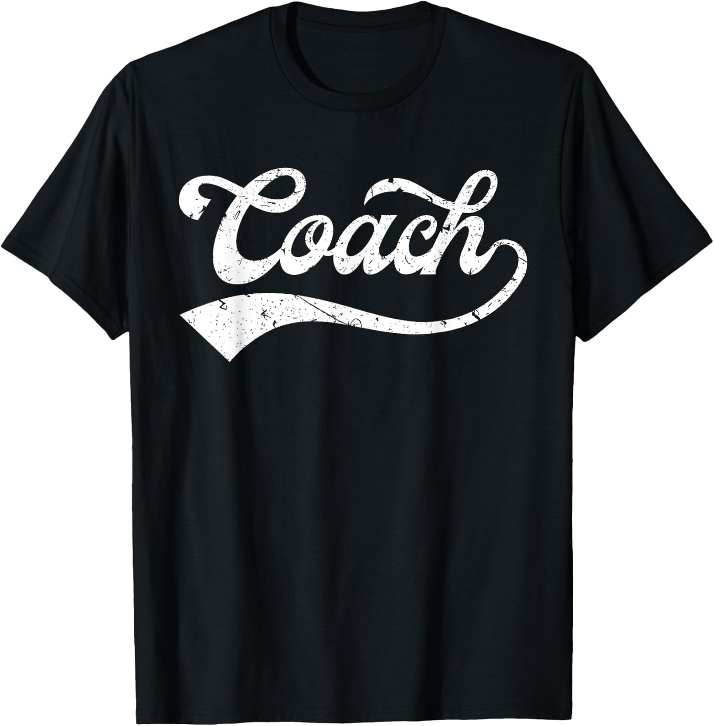 Coach Vintage Distressed Personal Trainer Coaching Gift T-Shirt - T-Shirt | Black