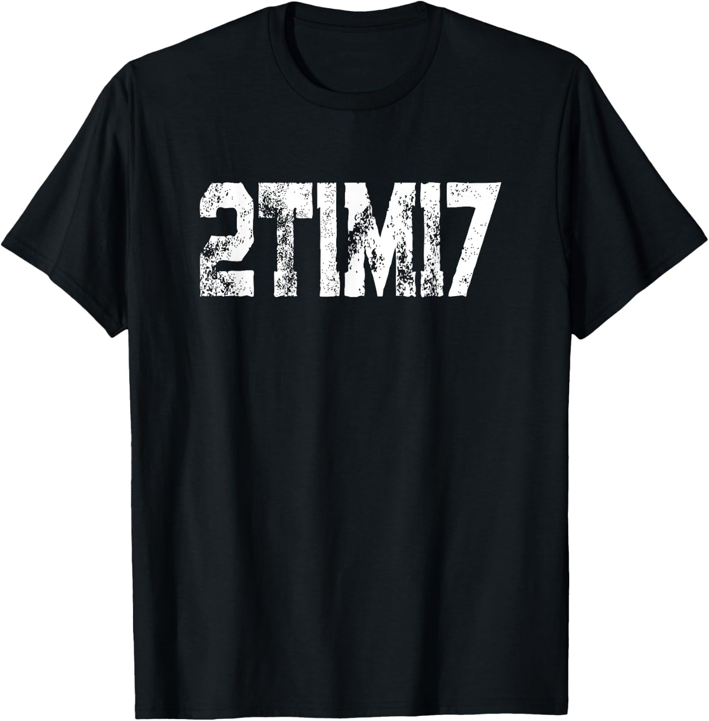 Bible Verse 2 Timothy 1 7 Spirit Power Scripture T-Shirt - T-Shirt | Black