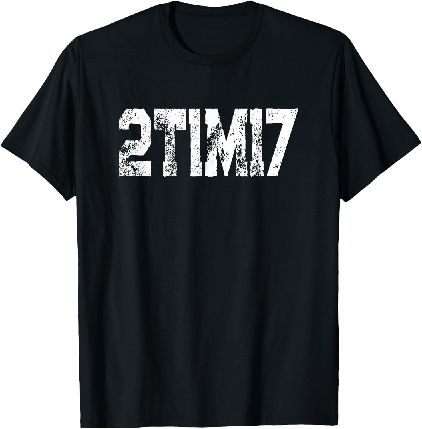 Bible Verse 2 Timothy 1 7 Spirit Power Scripture T-Shirt - T-Shirt | Black