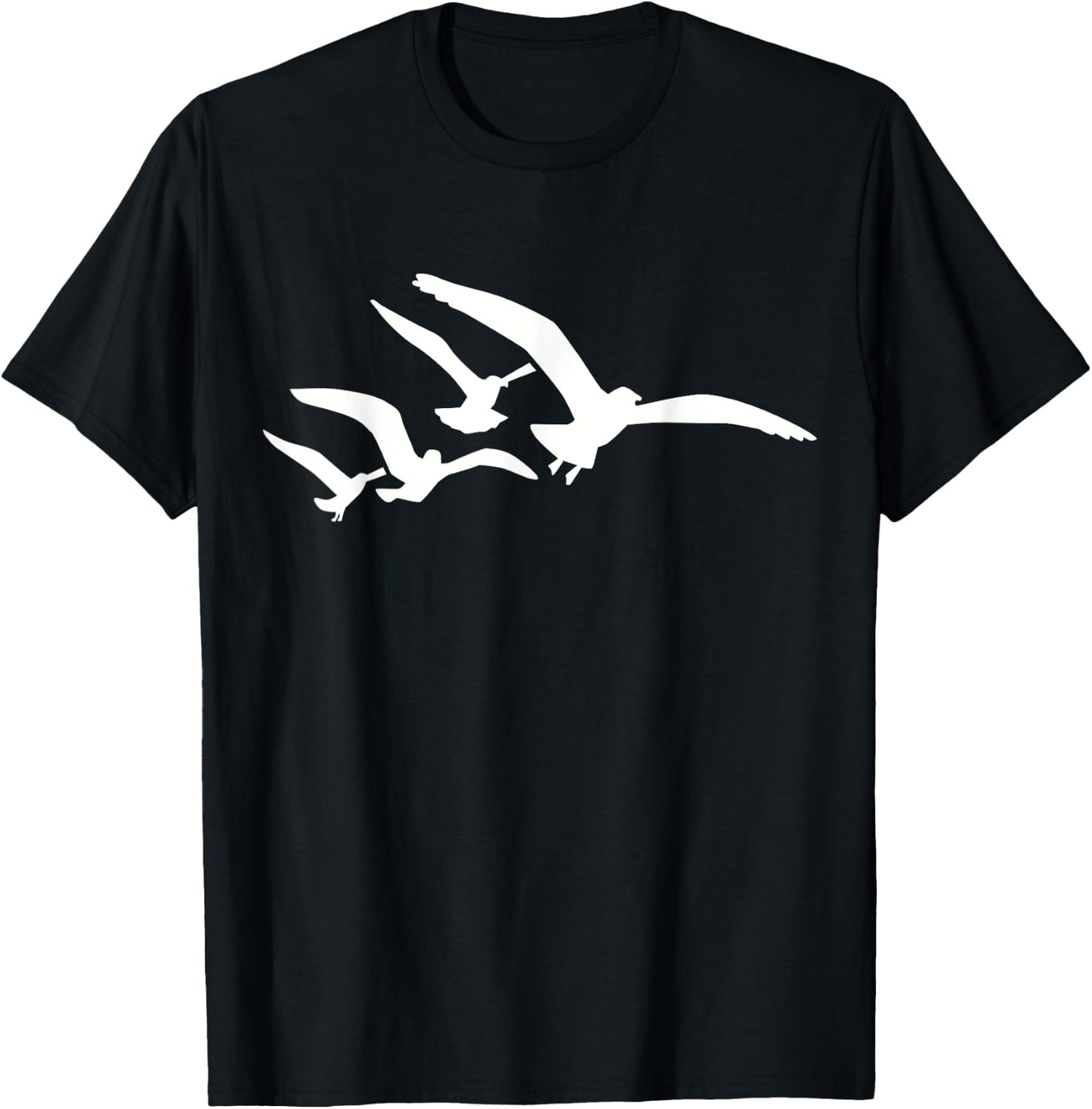 Flying seagulls T-Shirt - T-Shirt | Black