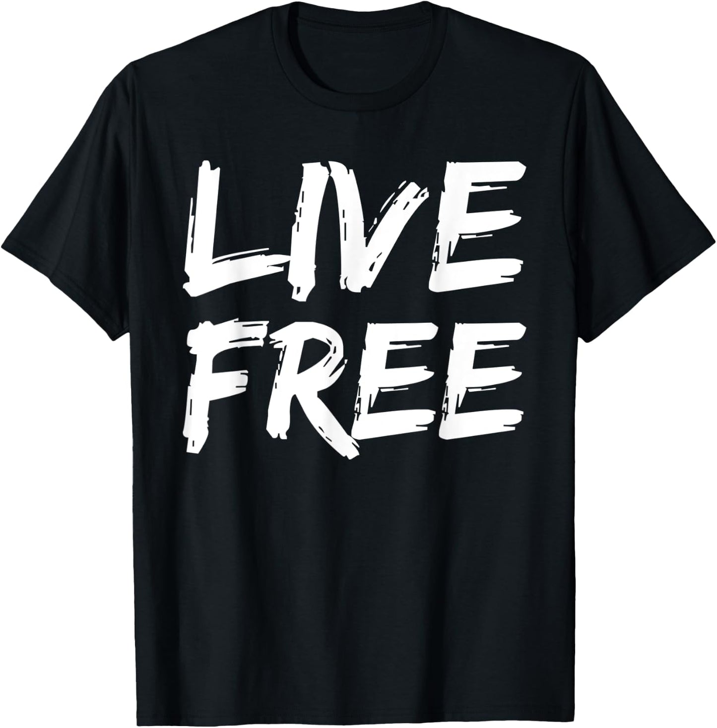 Christian Quote Freedom in Christ Saying Live Free T-Shirt - T-Shirt | Black