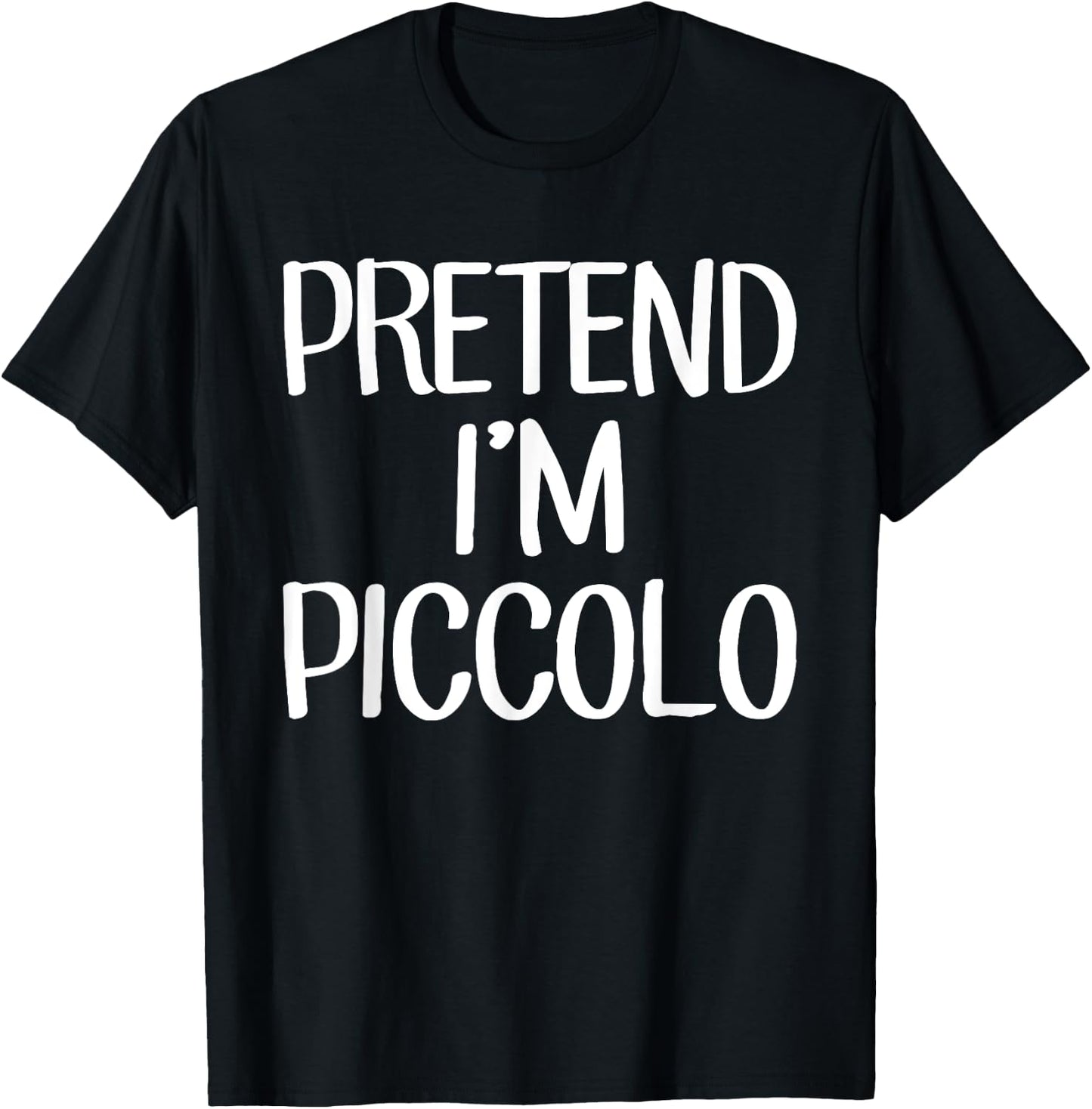 Pretend I'm Piccolo Costume Family Lazy Easy Halloween T-Shirt - T-Shirt | Black