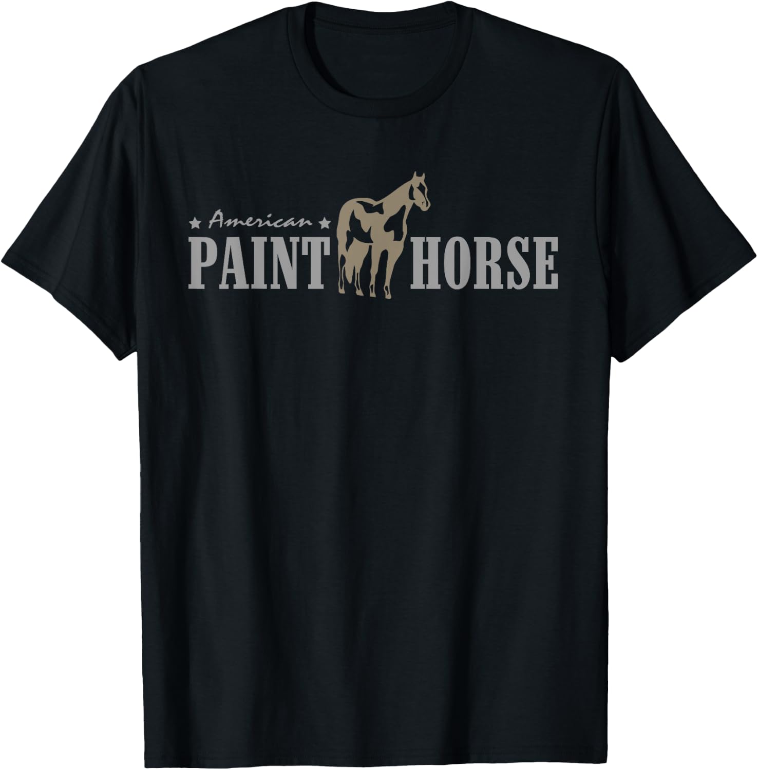 American Paint Horse Shirt - Western Riding Horse Breed T-Shirt - T-Shirt | Black