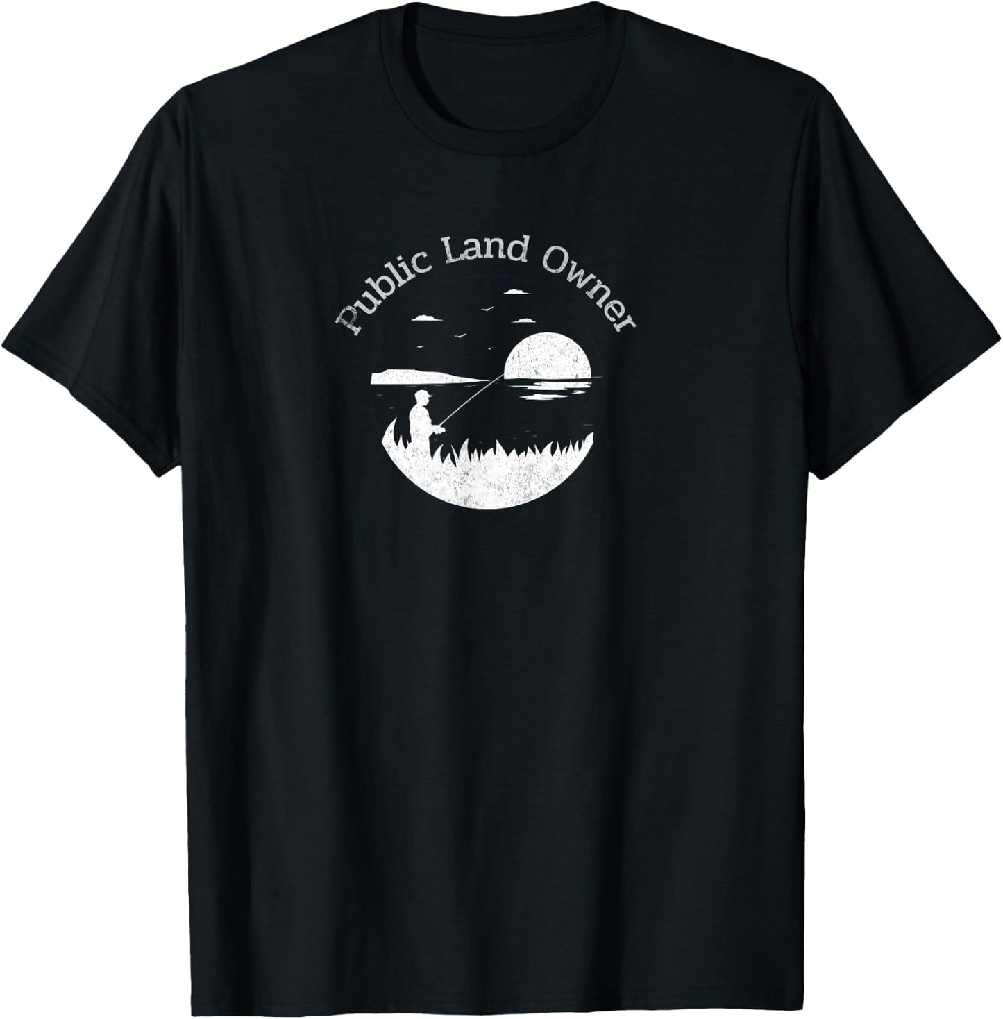 Outdoors Lover Public Land Owner Conservation Gift T-Shirt - T-Shirt | Black