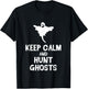 Keep Calm And Hunt Ghosts Halloween Scary Spirits Gift T-Shirt - T-Shirt | Black
