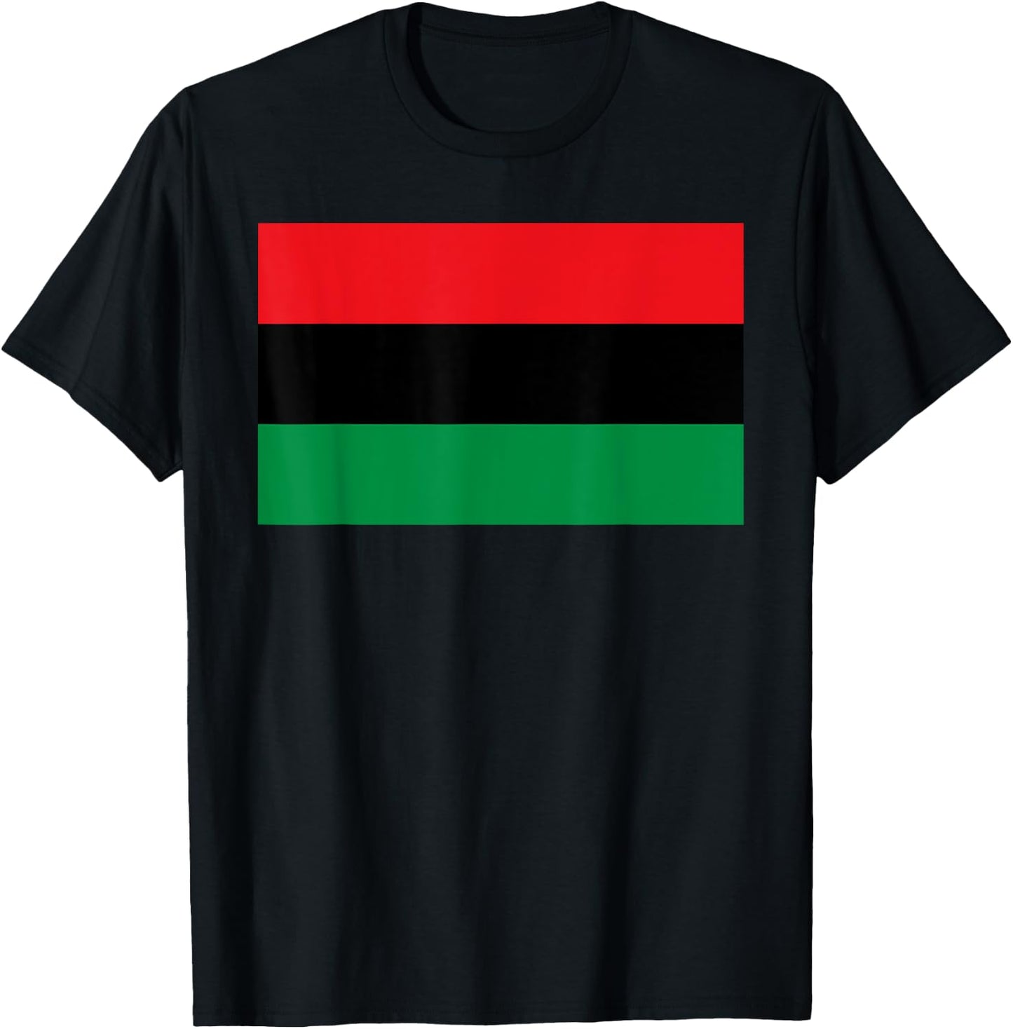 Pan African Unia Flag Map Continent T-Shirt - T-Shirt | Black
