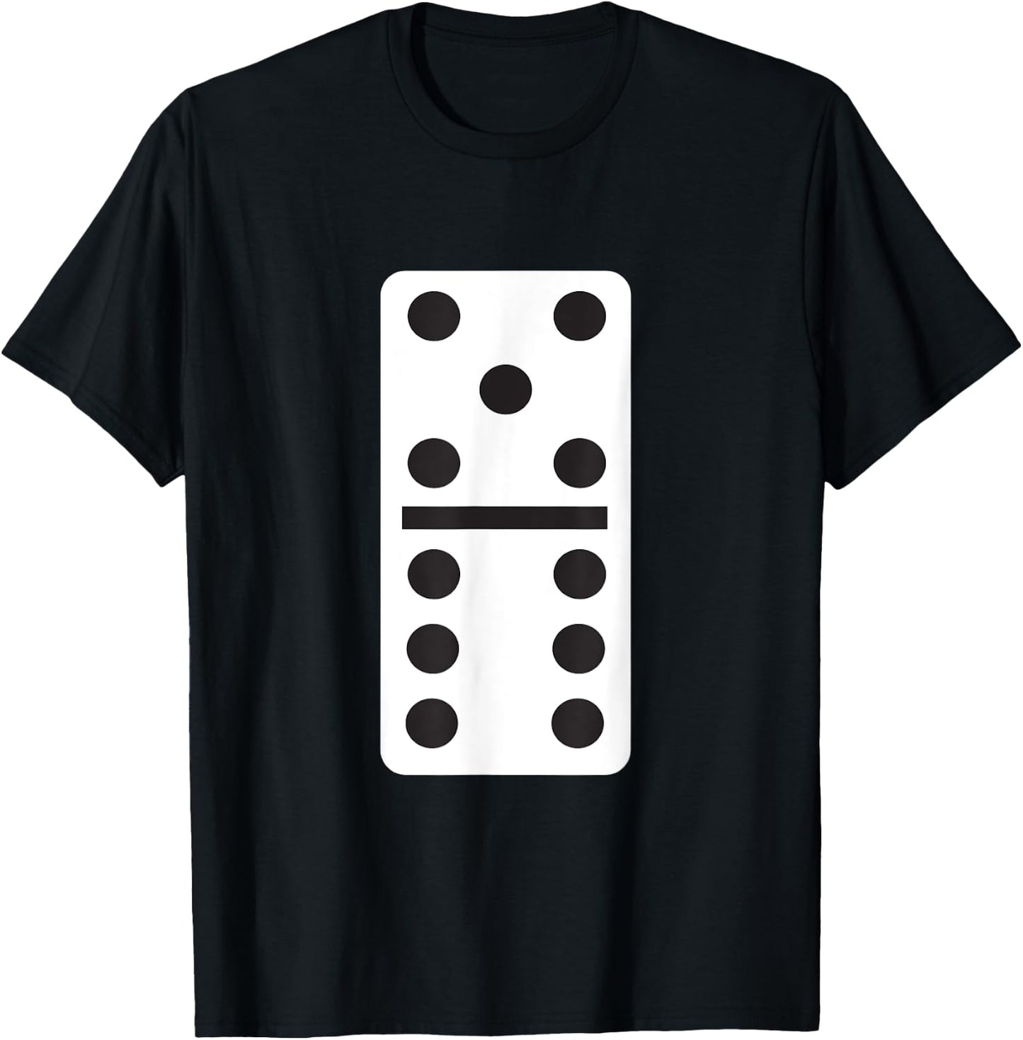 Five Six Dominoes Halloween Costume Domino Game T-Shirt - T-Shirt | Black