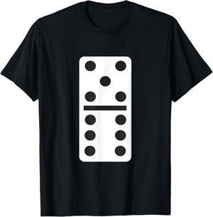 Five Six Dominoes Halloween Costume Domino Game T-Shirt - T-Shirt | Black