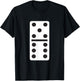 Five Six Dominoes Halloween Costume Domino Game T-Shirt - T-Shirt | Black