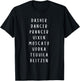Dasher Dancer Prancer Vixen Moscato Vodka Christmas Shirt T-Shirt - T-Shirt | Black