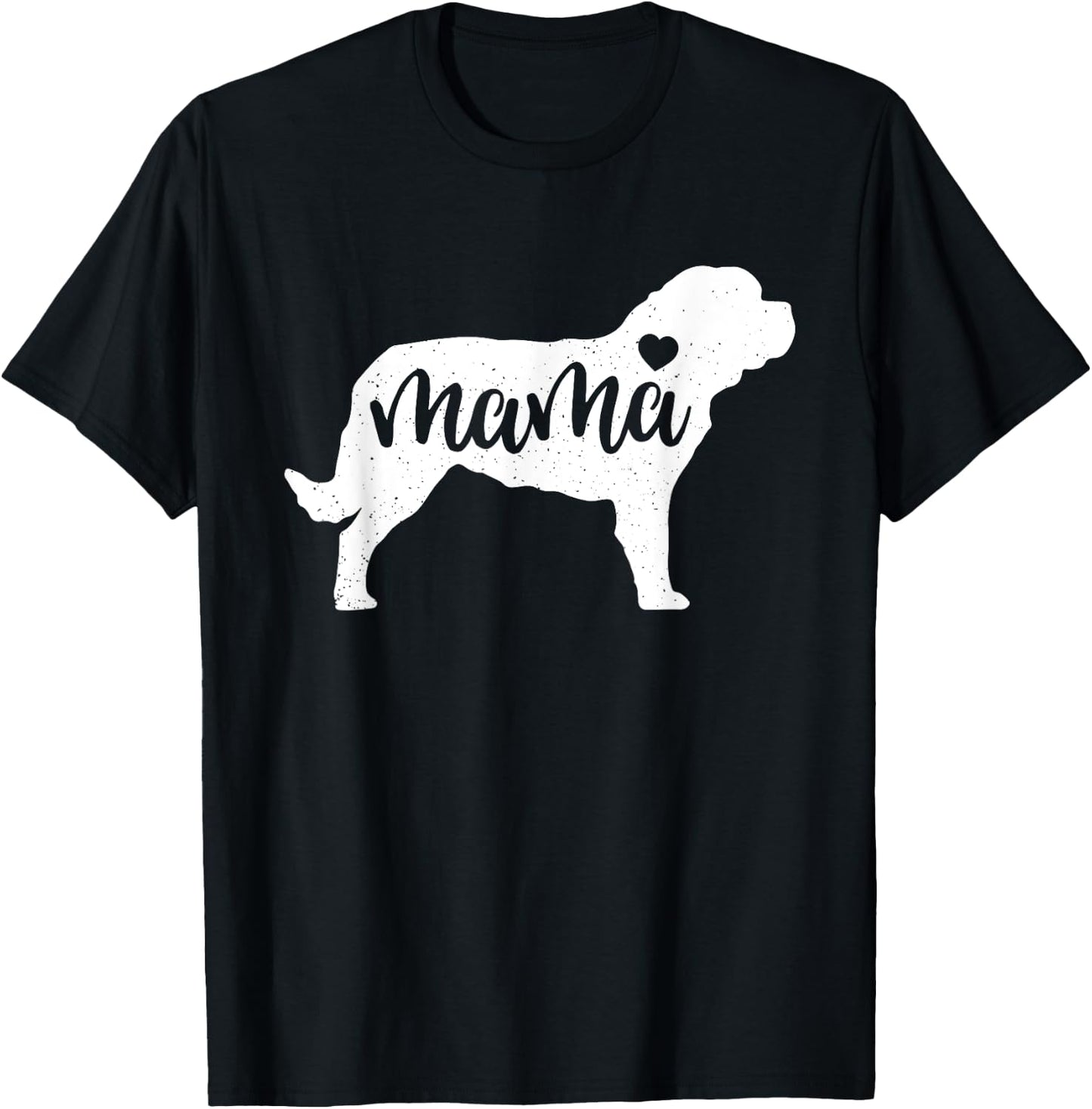 St. Bernard Mama Mom Dog Cute Mothers Day Gift T-Shirt - T-Shirt | Black