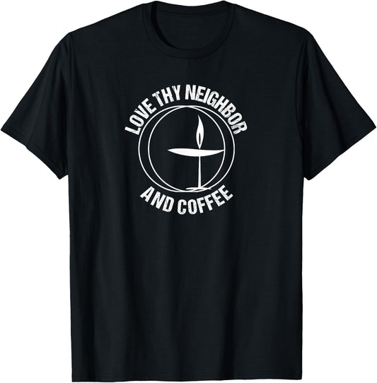 Funny Unitarian Universalist Shirt Gift Coffee Lovers T-Shirt - T-Shirt | Black