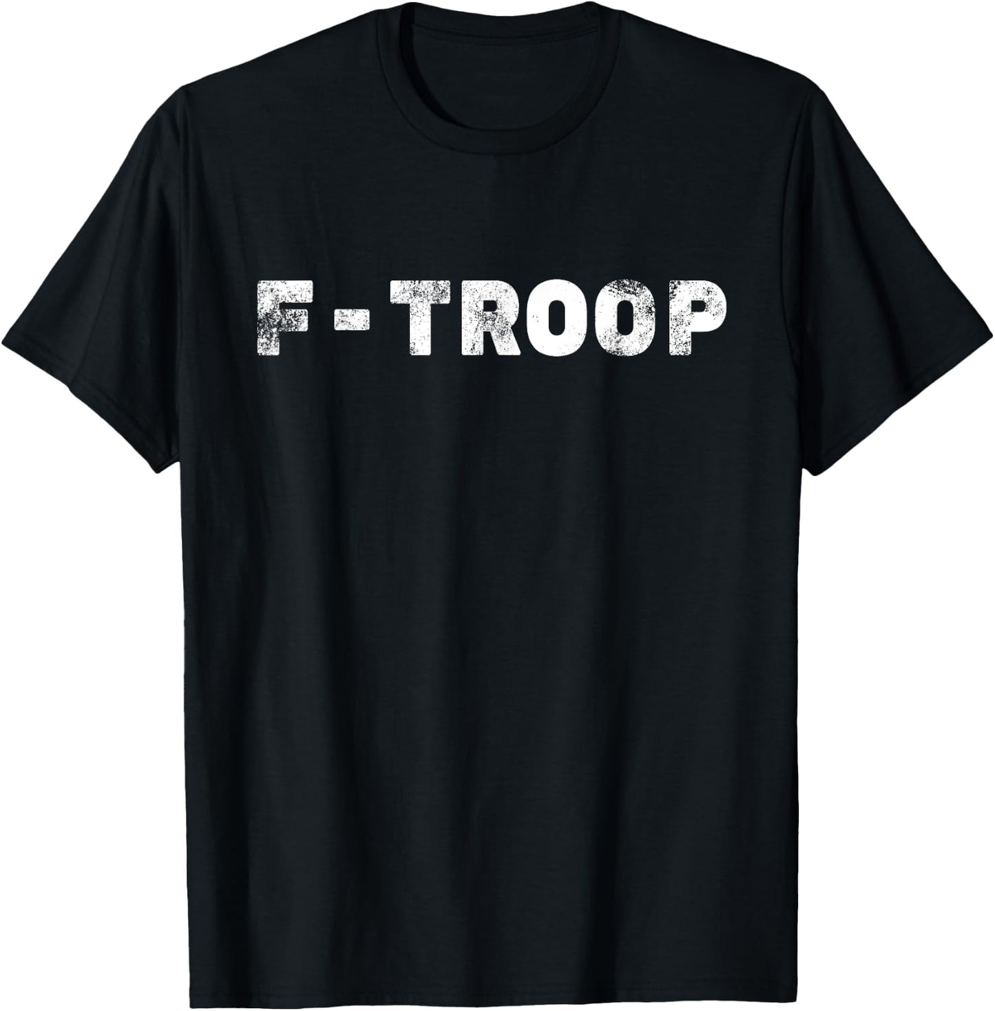F-Troop Company - Military College Shirt - Vintage T-Shirt - T-Shirt | Black