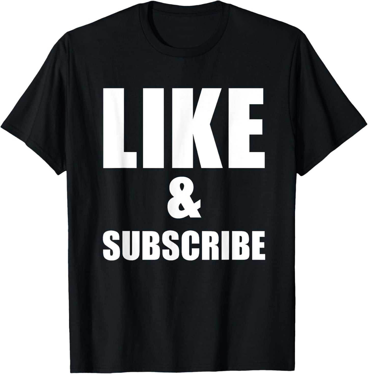Like And Subscribe Meme Video Vlogger Social Media Tubers T-Shirt - T-Shirt | Black