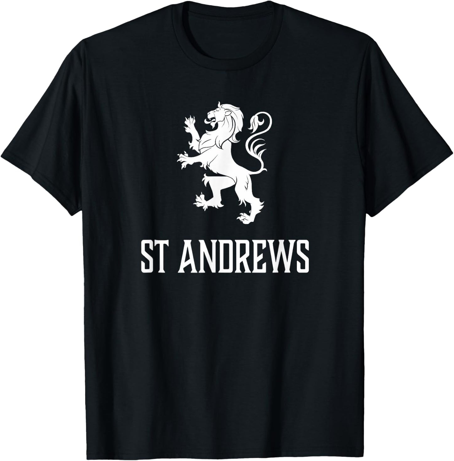 St Andrews, Scotland - Scottish Lion, Gaelic T-Shirt - T-Shirt | Black
