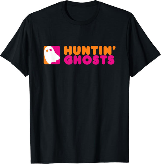 Huntin' Ghosts - Ghost Hunting T-Shirt - T-Shirt | Black