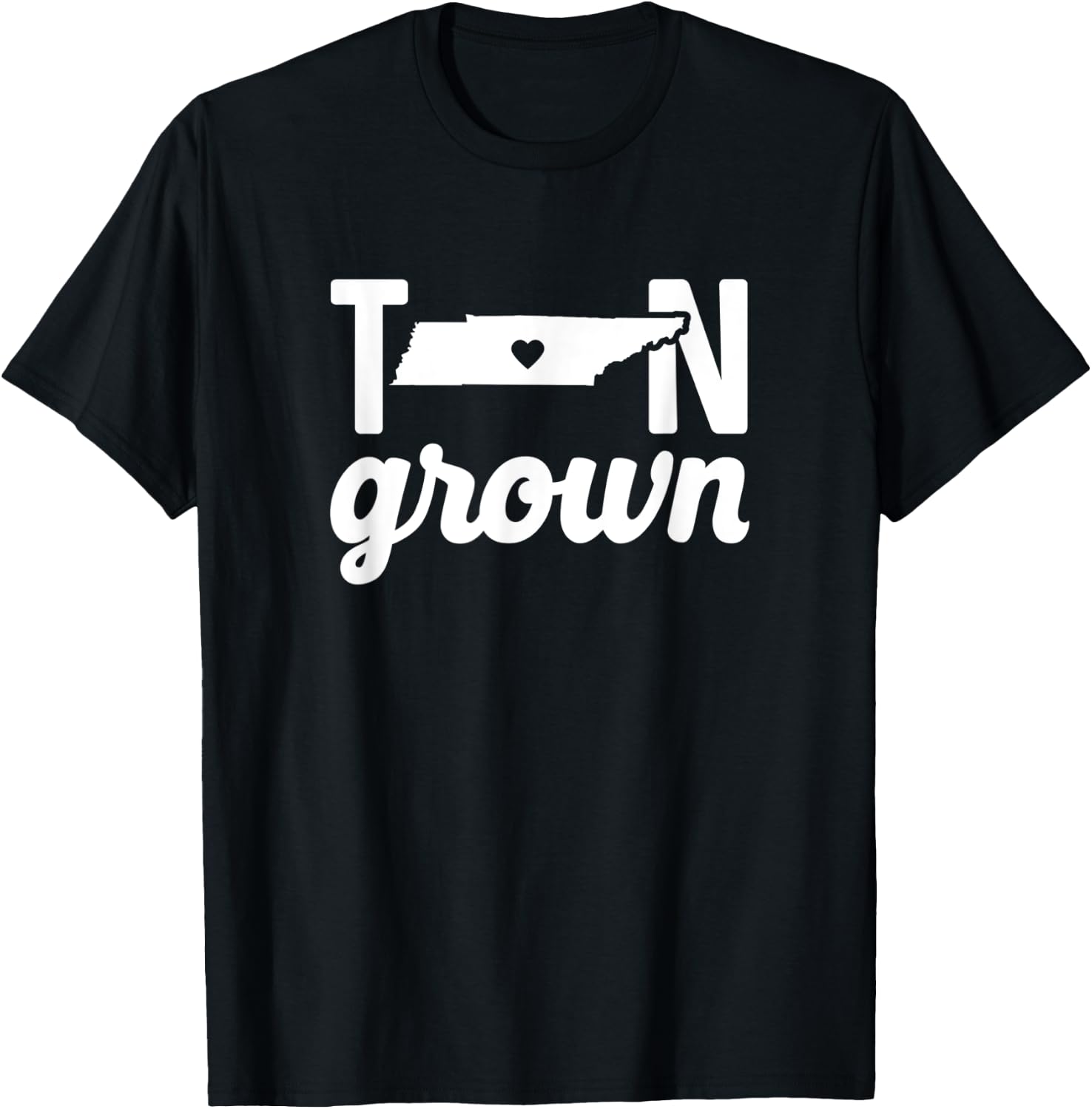 Tennessee Cute TN State Grown Home Gift T-Shirt - T-Shirt | Black
