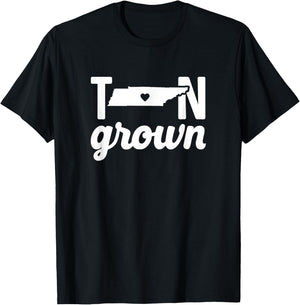 Tennessee Cute TN State Grown Home Gift T-Shirt - T-Shirt | Black