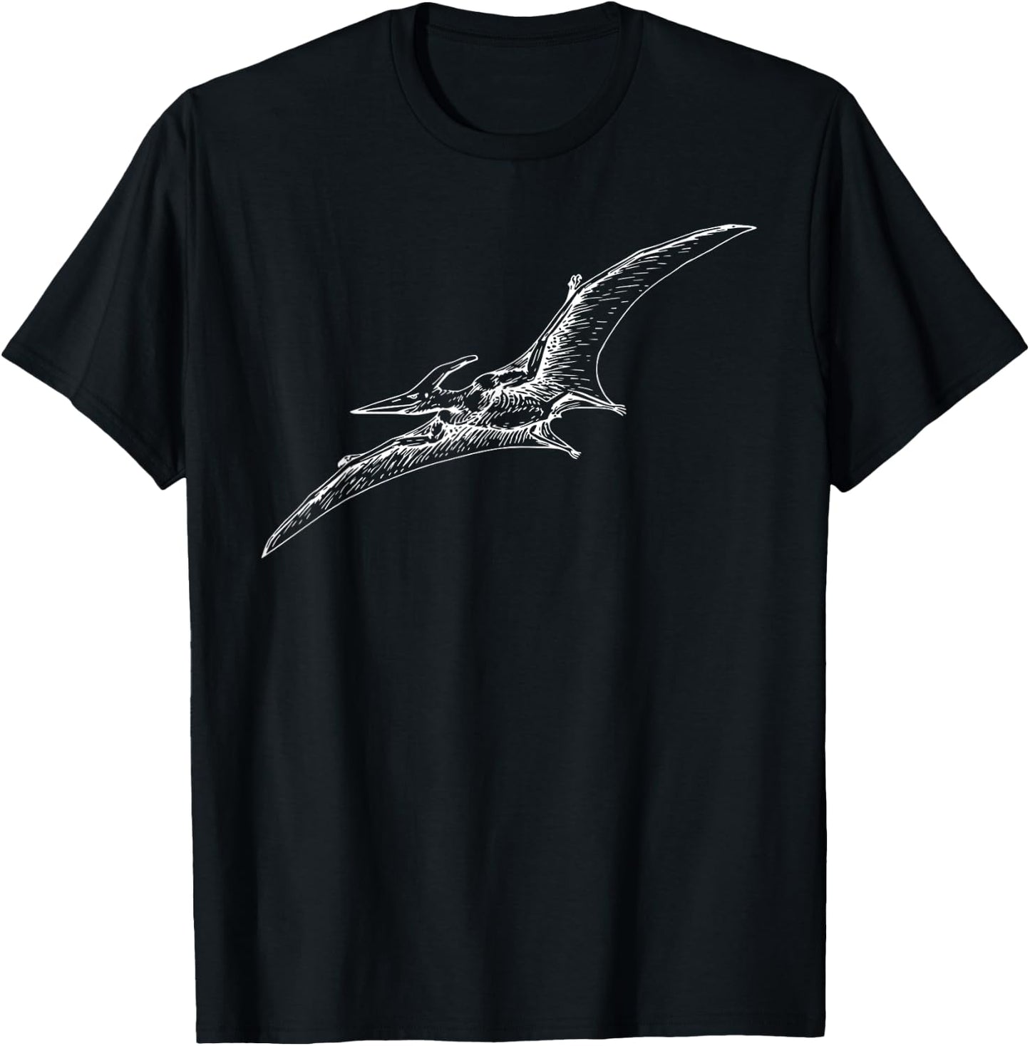 MKaur Pterodactyl Jurassic Dinosaur Flying Reptile T-Shirt - T-Shirt | Black