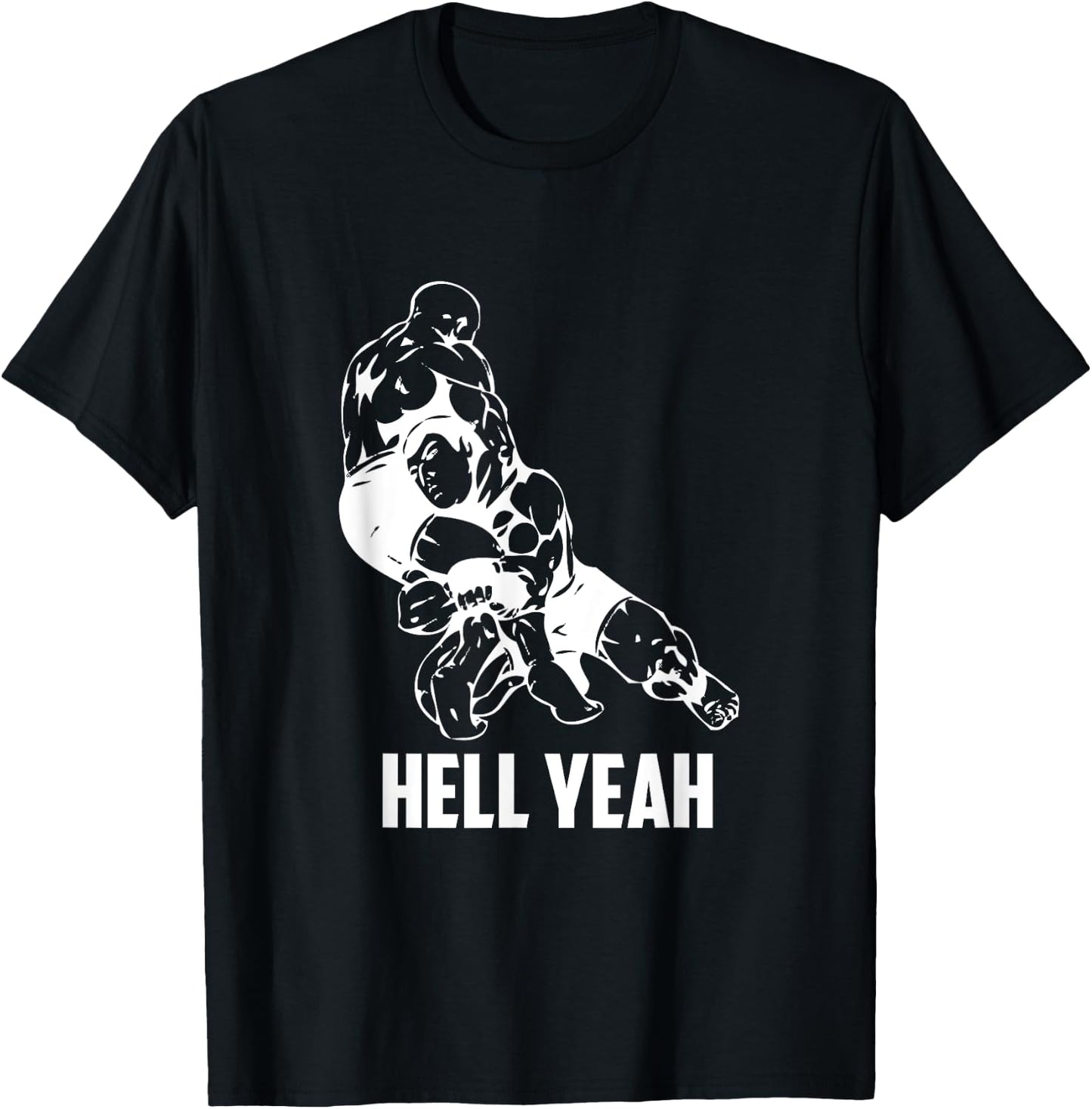 Hell Yeah Shirt Wrestling Mixed Martial Arts MMA T-Shirt - T-Shirt | Black