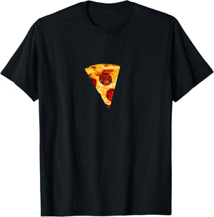 MATCHING PIZZA Shirts Son or Daughter and Dad or Mom Slice T-Shirt - T-Shirt | Black