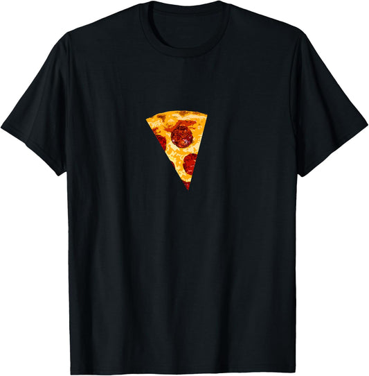 MATCHING PIZZA Shirts Son or Daughter and Dad or Mom Slice T-Shirt - T-Shirt | Black
