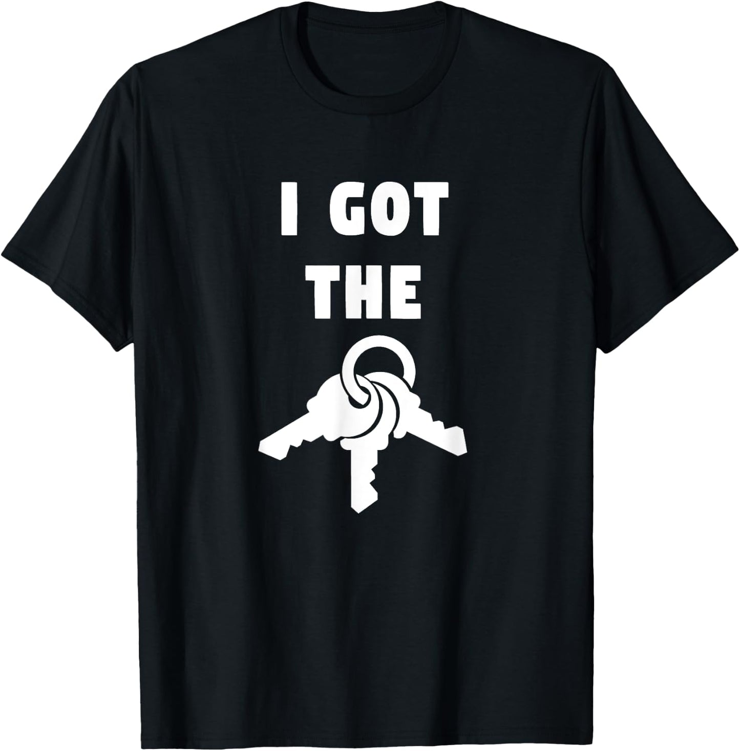 I Got The Keys Graphic T-Shirt - T-Shirt | Black