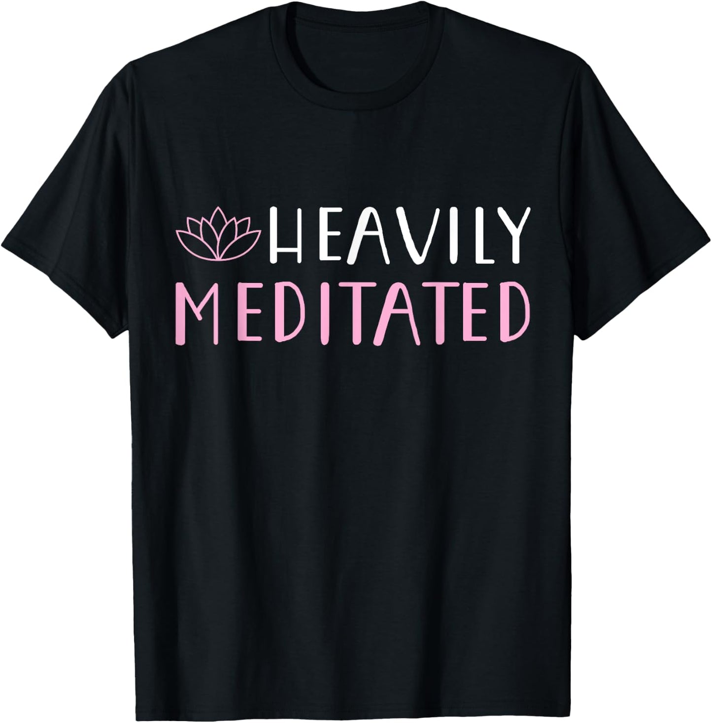 Heavily Meditated Yoga Lovers Shirt T-Shirt - T-Shirt | Black