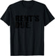 Rent's Due work hard bodybuilder weightlifting distressed T-Shirt - T-Shirt | Black